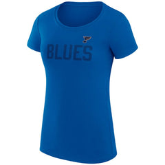 St. Louis Blues G-III 4Her by Carl Banks Women's Super-Slim Fit Lightweight Dot Print Team T-Shirt Outlet