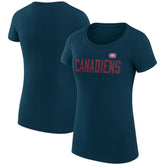 Montreal Canadiens G-III 4Her by Carl Banks Women's Super-Slim Fit Lightweight Dot Print Team T-Shirt Discount