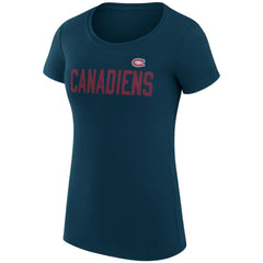 Montreal Canadiens G-III 4Her by Carl Banks Women's Super-Slim Fit Lightweight Dot Print Team T-Shirt Discount