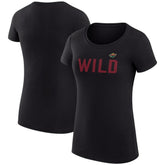 Minnesota Wild G-III 4Her by Carl Banks Women's Super-Slim Fit Lightweight Dot Print Team T-Shirt Sale