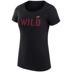 Minnesota Wild G-III 4Her by Carl Banks Women's Super-Slim Fit Lightweight Dot Print Team T-Shirt Sale