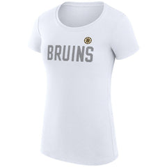 Boston Bruins G-III 4Her by Carl Banks Women's Super-Slim Fit Lightweight Dot Print Team T-Shirt On Sale
