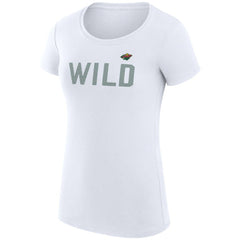 Minnesota Wild G-III 4Her by Carl Banks Women's Super-Slim Fit Lightweight Dot Print Team T-Shirt Discount
