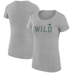 Minnesota Wild G-III 4Her by Carl Banks Women's Super-Slim Fit Lightweight Dot Print Team T-Shirt Discount