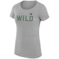 Minnesota Wild G-III 4Her by Carl Banks Women's Super-Slim Fit Lightweight Dot Print Team T-Shirt Discount