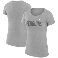 Pittsburgh Penguins G-III 4Her by Carl Banks Women's Super-Slim Fit Lightweight Dot Print Team T-Shirt Sale