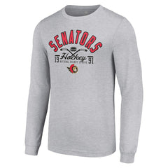 Ottawa Senators Starter Puck Long Sleeve T-Shirt On Sale