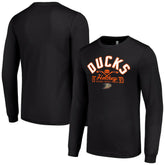 Anaheim Ducks Starter Puck Long Sleeve T-Shirt Discount