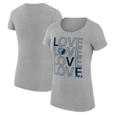 Memphis Grizzlies G-III 4Her by Carl Banks Women's Super-Slim Fit Lightweight Basketball Love T-Shirt New