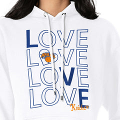 New York Knicks G-III 4Her by Carl Banks Women's Basketball Love Fleece Pullover Hoodie New