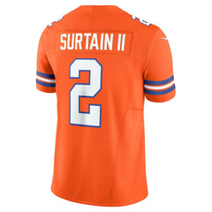 Denver Broncos Nike Patrick Surtain II Alternate Mile High Collection 1977 Throwback Vapor F.U.S.E. Limited Jersey