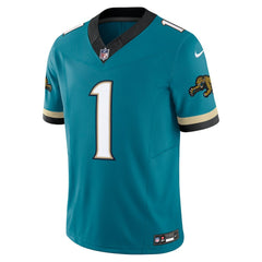Jacksonville Jaguars Nike Travis Etienne Prowler Throwback Vapor F.U.S.E. Limited Jersey