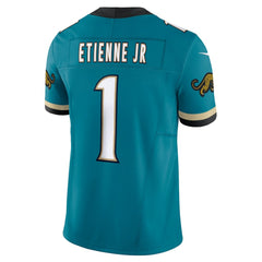 Jacksonville Jaguars Nike Travis Etienne Prowler Throwback Vapor F.U.S.E. Limited Jersey