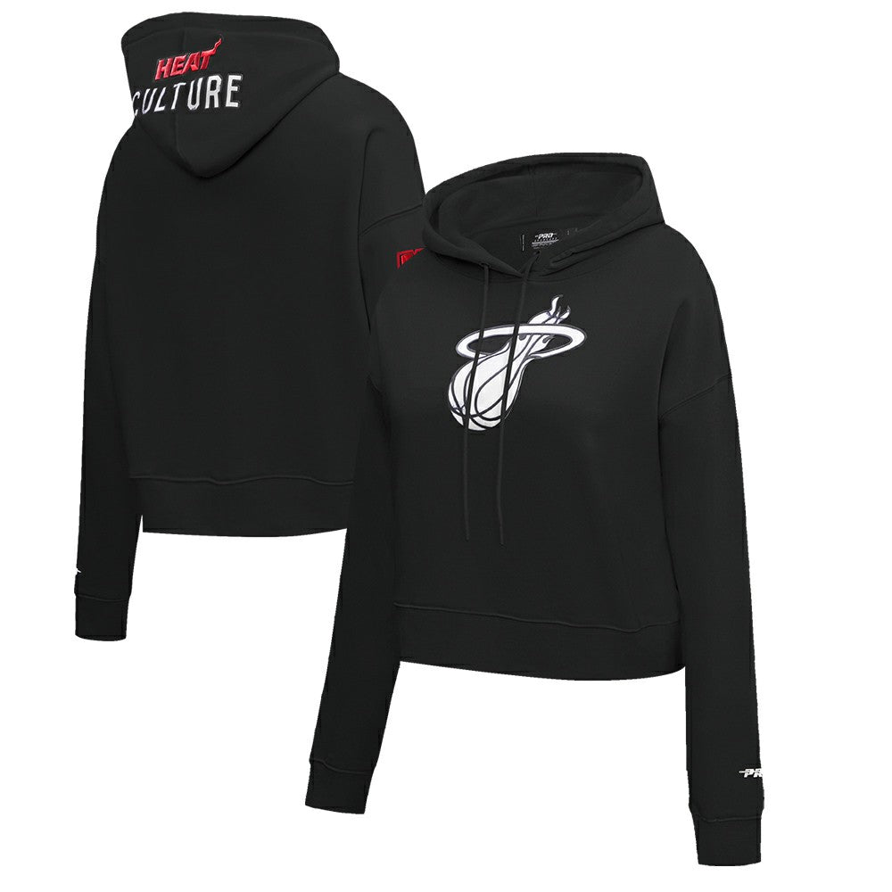 Miami Heat Pro Standard Women's 2023/24 City Edition Cropped Pullover Hoodie Discount