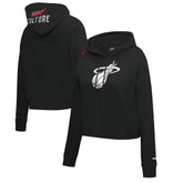 Miami Heat Pro Standard Women's 2023/24 City Edition Cropped Pullover Hoodie Discount