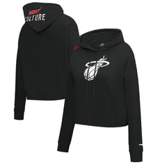 Miami Heat Pro Standard Women's 2023/24 City Edition Cropped Pullover Hoodie Discount