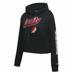 Portland Trail Blazers Pro Standard Women's 2023/24 City Edition Cropped Pullover Hoodie New