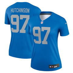 Detroit Lions Nike Aidan Hutchinson Women's Alternate Legend Player Performance Top
