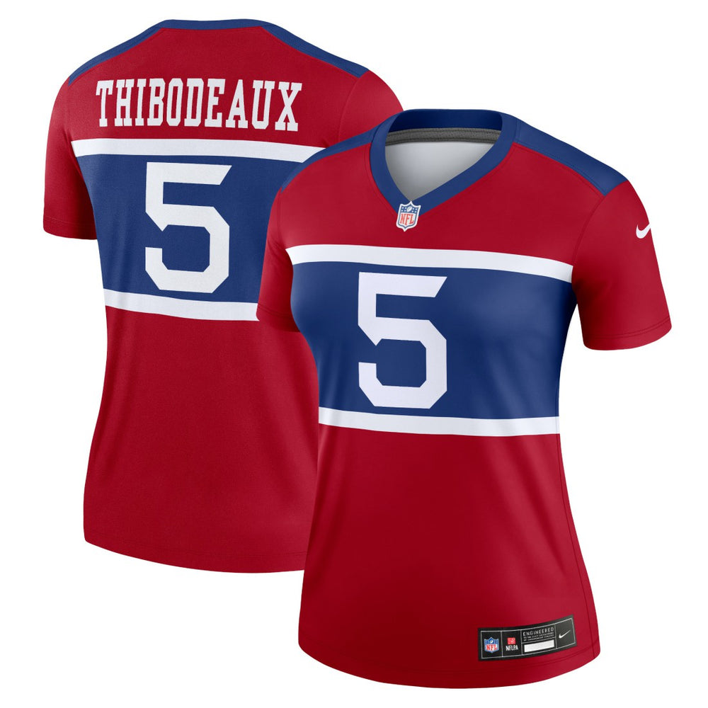 New York Giants Nike Kayvon Thibodeaux Women's Alternate Legend Player Performance Top