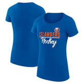 New York Islanders G-III 4Her by Carl Banks Women's Super-Slim Fit Lightweight Team Sport T-Shirt On Sale