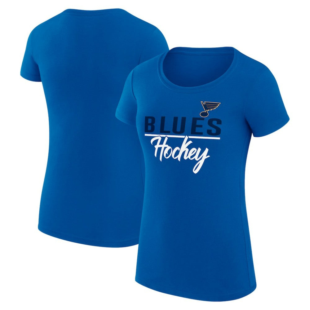 St. Louis Blues G-III 4Her by Carl Banks Women's Super-Slim Fit Lightweight Team Sport T-Shirt Outlet