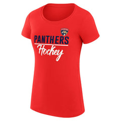Florida Panthers G-III 4Her by Carl Banks Women's Super-Slim Fit Lightweight Team Sport T-Shirt On Sale