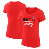 Ottawa Senators G-III 4Her by Carl Banks Women's Super-Slim Fit Lightweight Team Sport T-Shirt For Sale