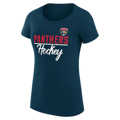 Florida Panthers G-III 4Her by Carl Banks Women's Super-Slim Fit Lightweight Team Sport T-Shirt Outlet