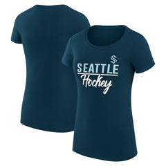 Seattle Kraken G-III 4Her by Carl Banks Women's Super-Slim Fit Lightweight Team Sport T-Shirt For Sale