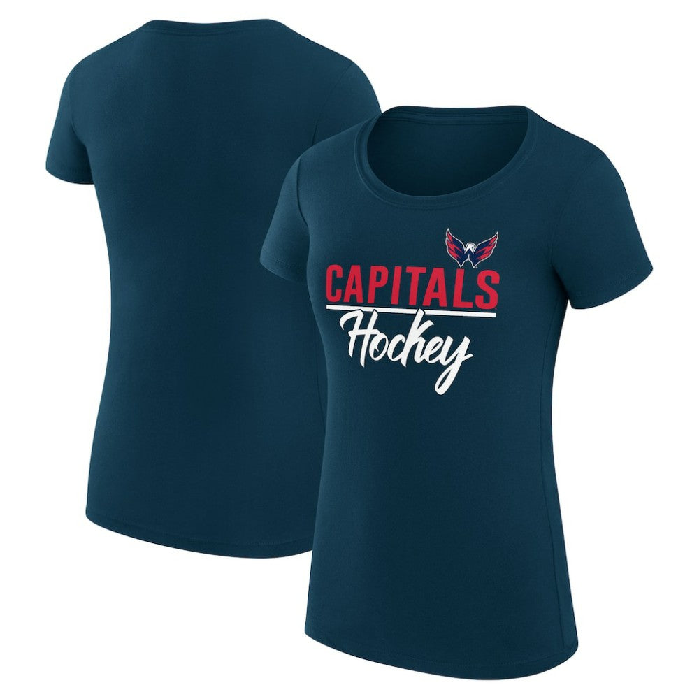 Washington Capitals G-III 4Her by Carl Banks Women's Super-Slim Fit Lightweight Team Sport T-Shirt Outlet