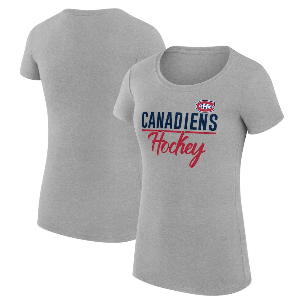Montreal Canadiens G-III 4Her by Carl Banks Women's Super-Slim Fit Lightweight Team Sport T-Shirt On Sale
