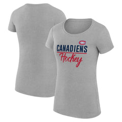 Montreal Canadiens G-III 4Her by Carl Banks Women's Super-Slim Fit Lightweight Team Sport T-Shirt On Sale