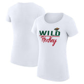Minnesota Wild G-III 4Her by Carl Banks Women's Super-Slim Fit Lightweight Team Sport T-Shirt For Sale