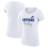 Tampa Bay Lightning G-III 4Her by Carl Banks Women's Super-Slim Fit Lightweight Team Sport T-Shirt Discount