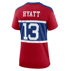 New York Giants Nike Jalin Hyatt Women's Alternate Player Game Jersey