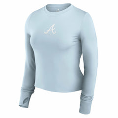 Atlanta Braves Fanatics Women's Studio Fitted Long Sleeve Gym Top | MLB Online