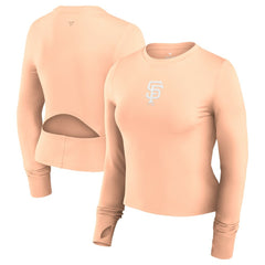 San Francisco Giants Fanatics Women's Studio Fitted Long Sleeve Gym Top | MLB Discount
