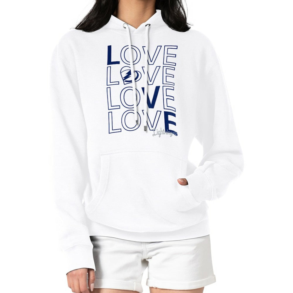 Tampa Bay Lightning G-III 4Her by Carl Banks Women's Hockey Love Fleece Pullover Hoodie Sale