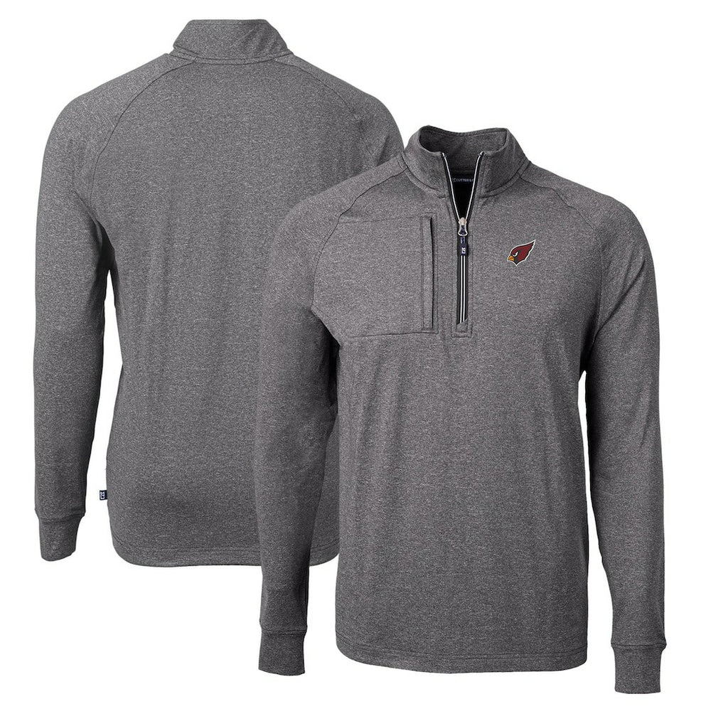 Arizona Cardinals Cutter & Buck Adapt Eco Knit Quarter-Zip Pullover Top