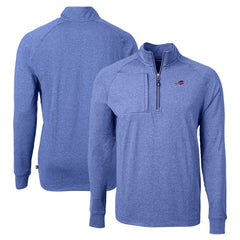 Buffalo Bills Cutter & Buck Adapt Eco Knit Quarter-Zip Pullover Top