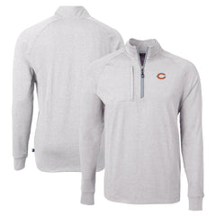 Chicago Bears Cutter & Buck Adapt Eco Knit Quarter-Zip Pullover Top