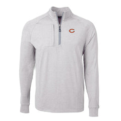 Chicago Bears Cutter & Buck Adapt Eco Knit Quarter-Zip Pullover Top