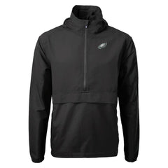 Philadelphia Eagles Cutter & Buck Charter Eco Recycled Anorak Half-Zip Jacket