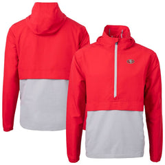 San Francisco 49ers Cutter & Buck Charter Eco Recycled Anorak Half-Zip Jacket