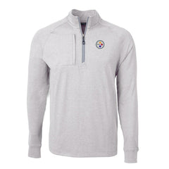 Pittsburgh Steelers Cutter & Buck Adapt Eco Knit Quarter-Zip Pullover Top