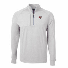 Tampa Bay Buccaneers Cutter & Buck Adapt Eco Knit Quarter-Zip Pullover Top
