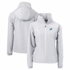 Detroit Lions Cutter & Buck Women's Charter Eco Recycled Full-Zip Jacket