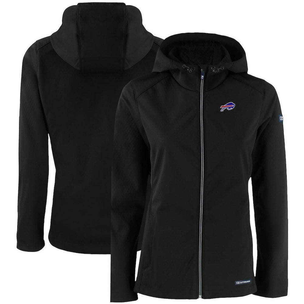 Buffalo Bills Cutter & Buck Women's Evoke Eco Softshell Recycled Full-Zip Hooded Jacket