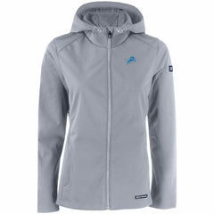 Detroit Lions Cutter & Buck Women's Evoke Eco Softshell Recycled Full-Zip Hooded Jacket