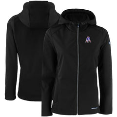 New England Patriots Cutter & Buck Women's Evoke Eco Softshell Recycled Full-Zip Hooded Jacket